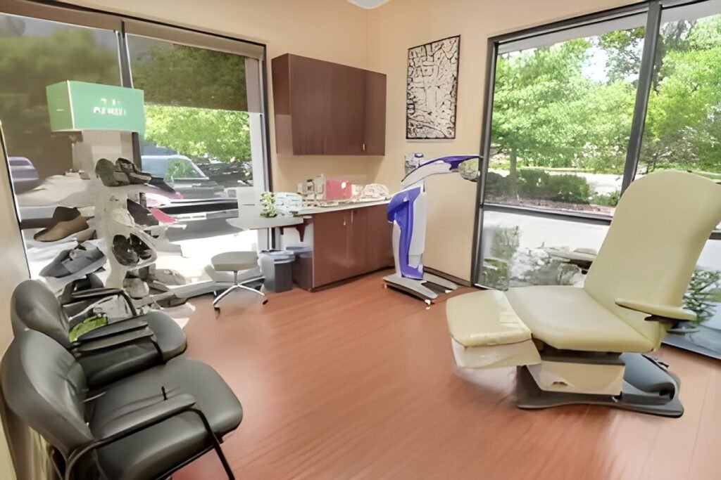 Modern dental office treatment room constructed by Hamel Development with patient chair and advanced clinical workspace